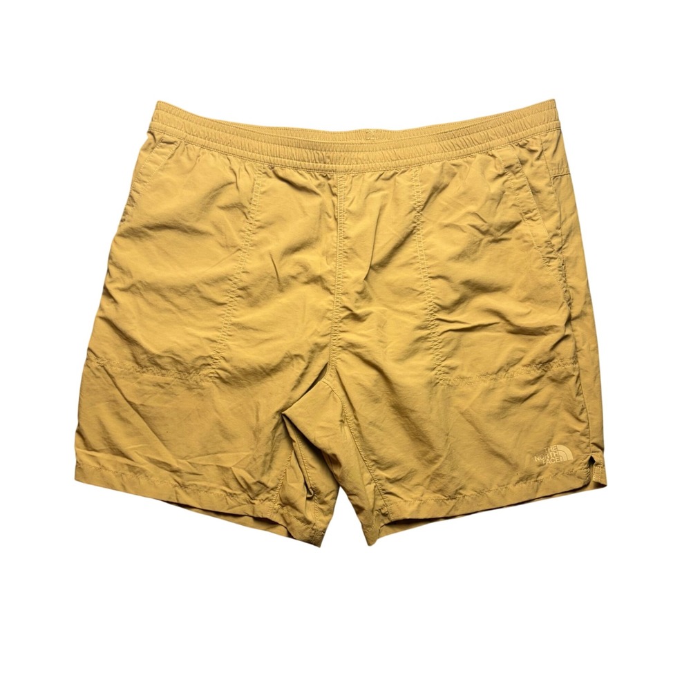 The North Face Shorts Mens XXL Tan FlashDry Elastic Waist Hiking Pockets